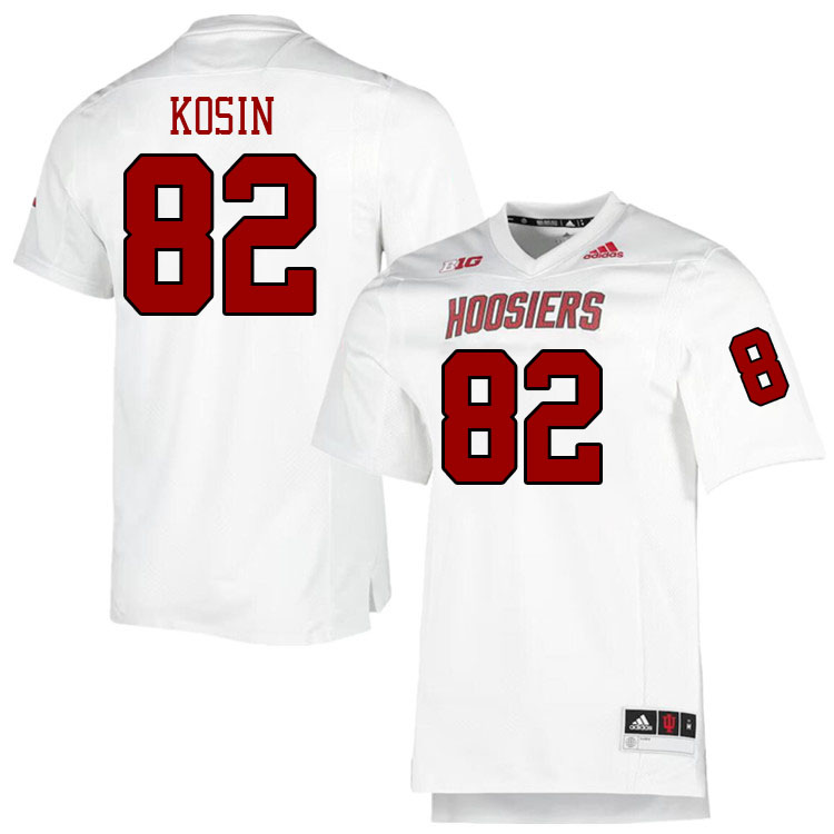 Men #82 Brody Kosin Indiana Hoosiers College Football Jerseys Stitched-Retro White